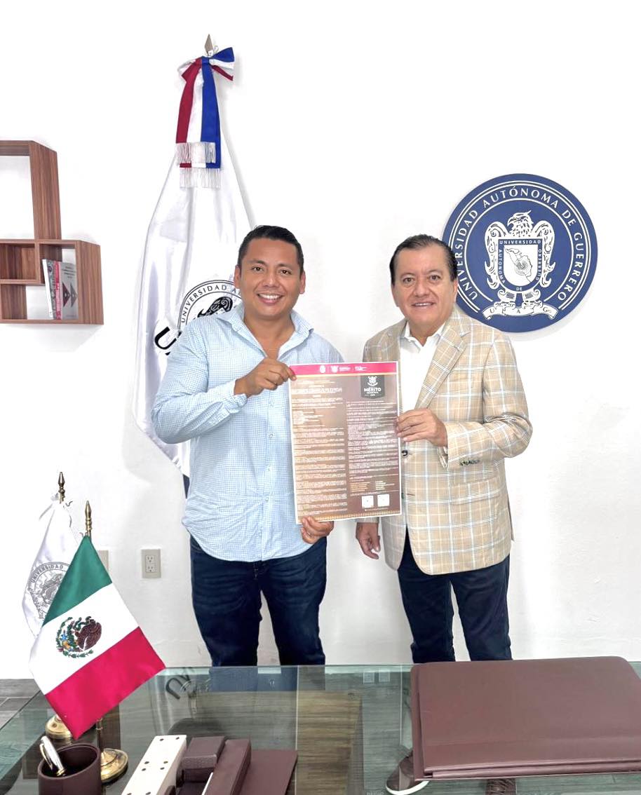 EL RECTOR DE LA UAGRO Y EL SECRETARIO DE JUVENTUD PROMUEVEN LA CONVOCATORIA DEL PREMIO AL MÉRITO JUVENIL 2025 A LOS UNIVERSITARIOS