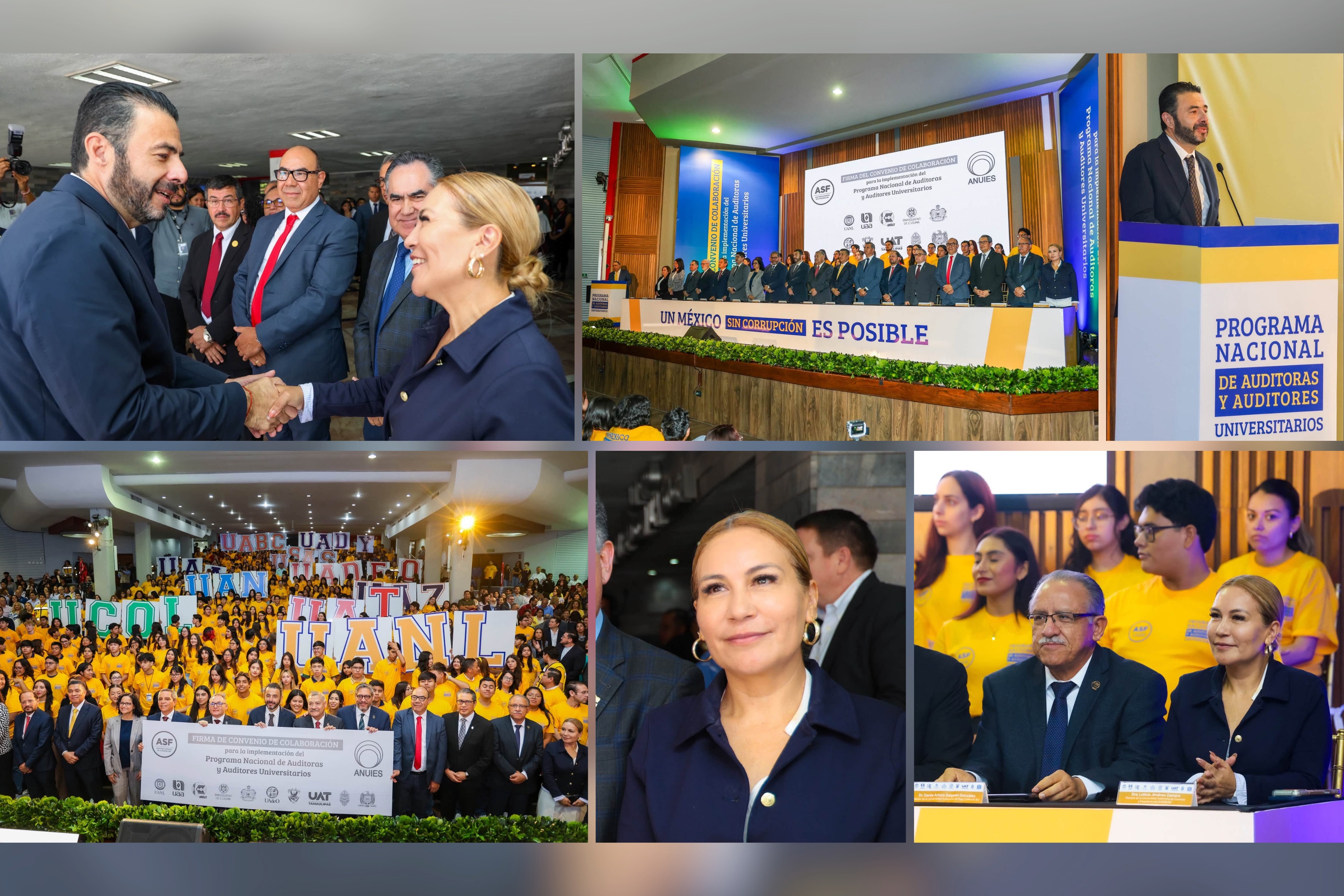 ASISTE RECTORA DE LA UAGRO A FIRMA DE CONVENIO PARA IMPULSAR EL PROGRAMA NACIONAL DE AUDITORÍAS UNIVERSITARIAS