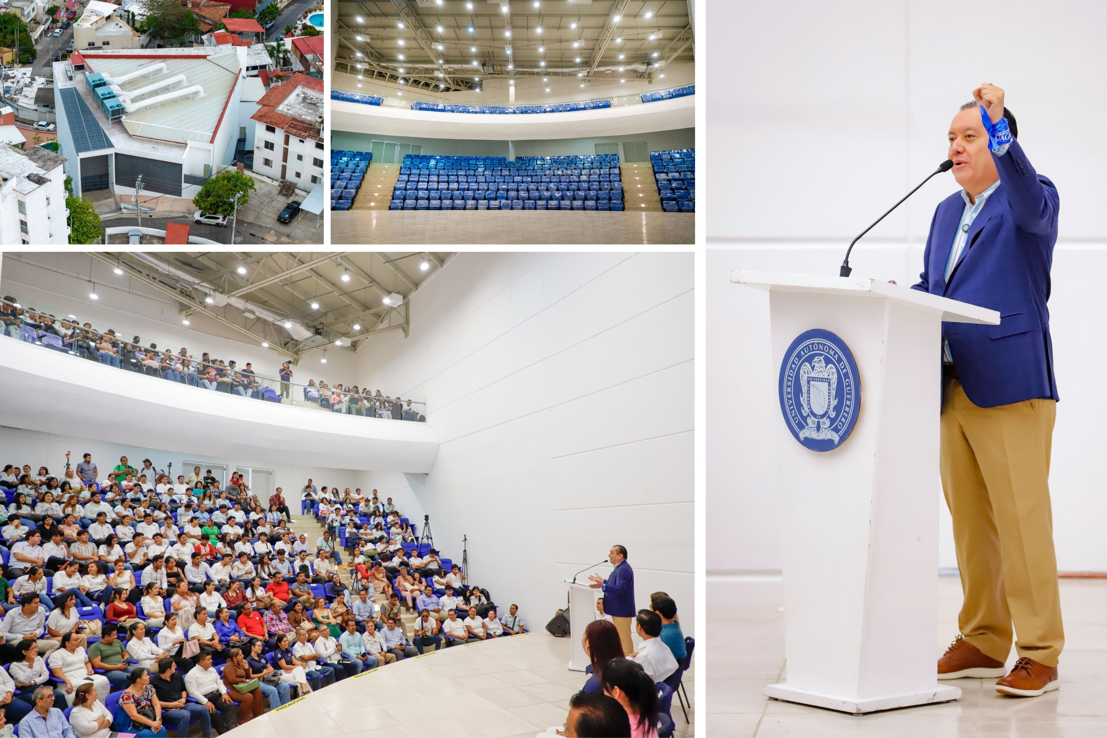 EL RECTOR JAVIER SALDAÑA ALMAZÁN REINAUGURA EL AUDITORIO DEL IIEPA-IMA: SÍMBOLO DE RESILIENCIA ACADÉMICA TRAS EL HURACÁN OTIS 