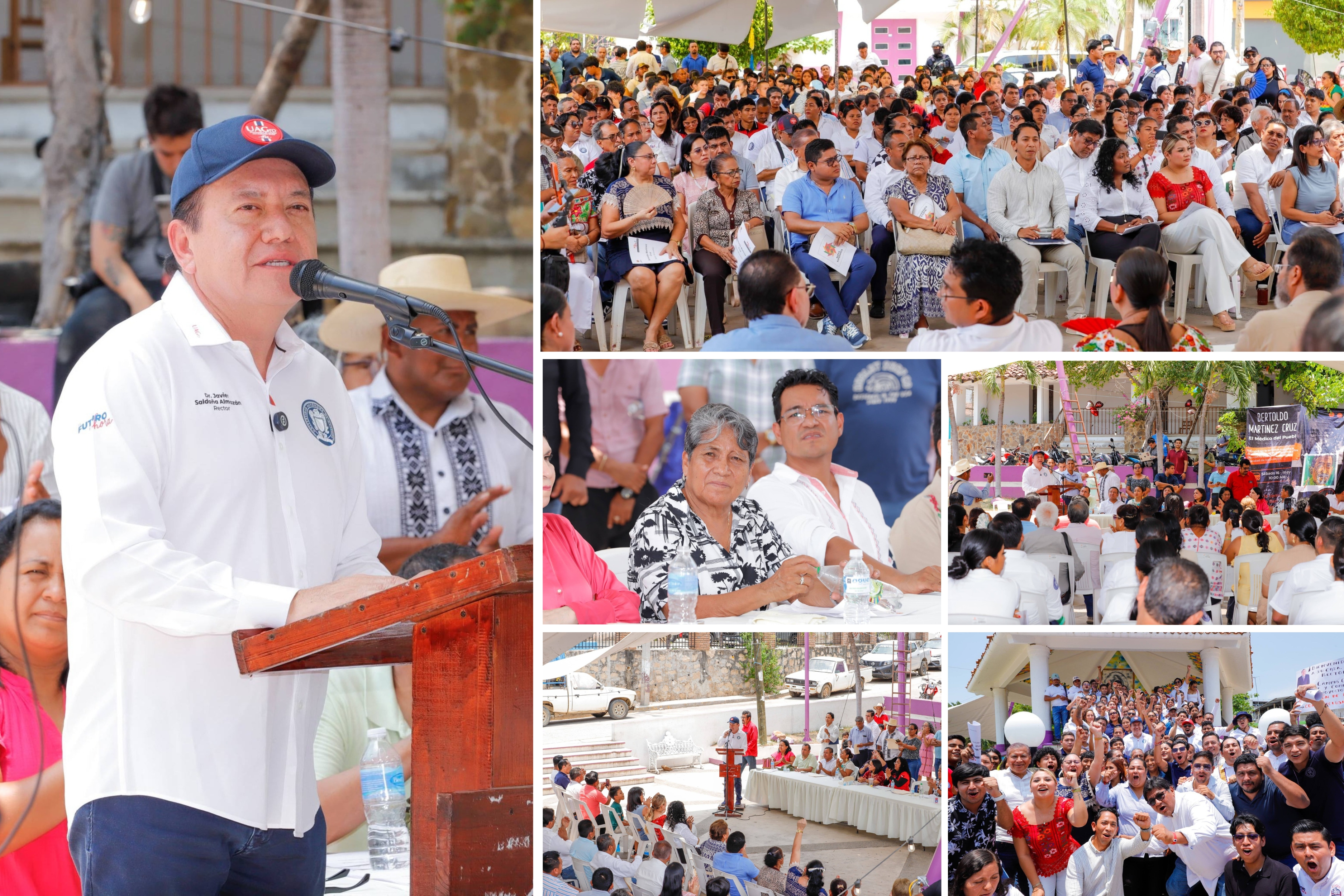 RECTOR JAVIER SALDAÑA ASISTE A CONMEMORACIÓN LUCTUOSA DEL LÍDER SOCIAL BERTOLDO MARTÍNEZ CRUZ 