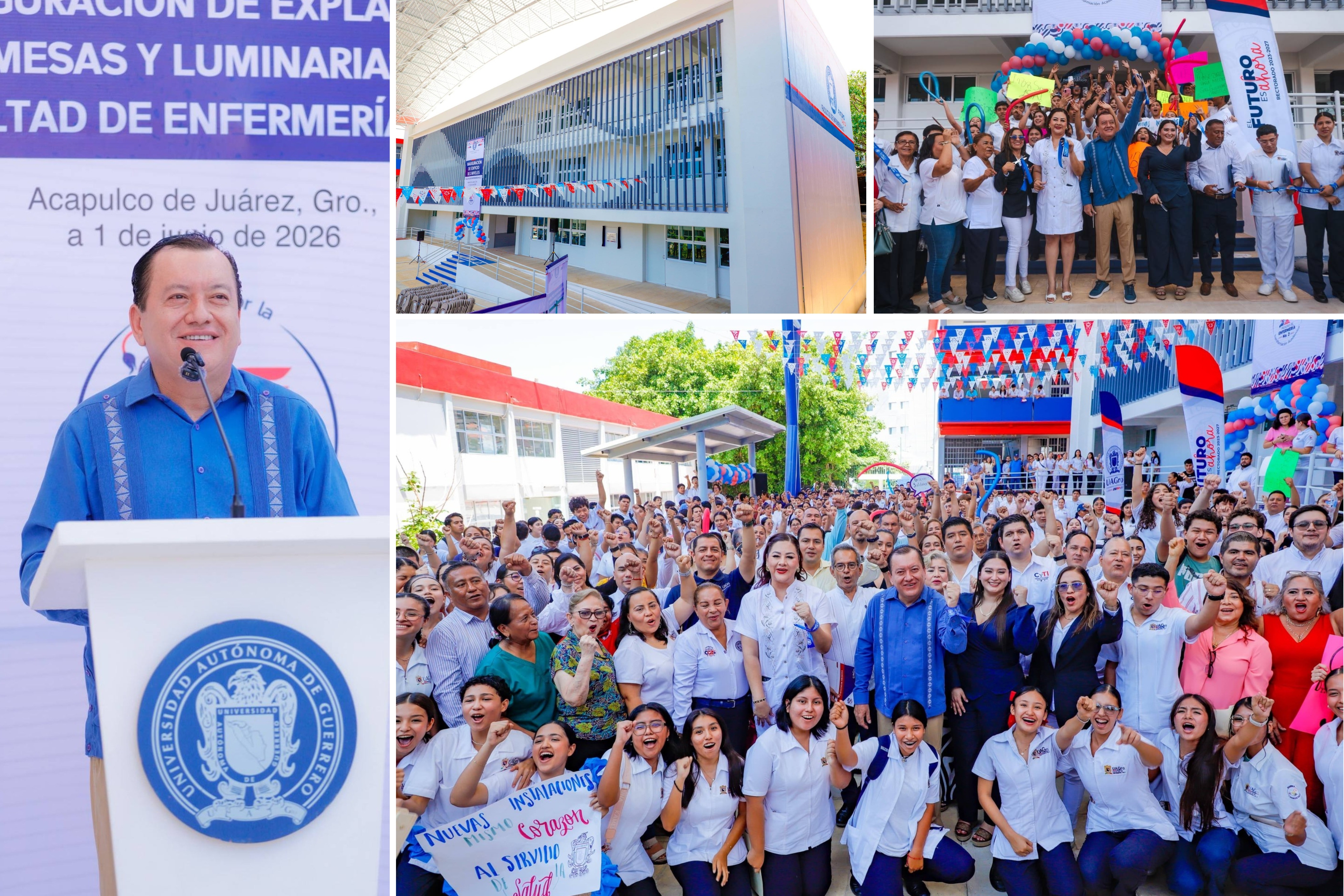 INAUGURA UAGRO MODERNO EDIFICIO EN LA FACULTAD DE ENFERMERÍA NO. 2 CON INVERSIÓN PÚBLICA DE 16.8 MDP 