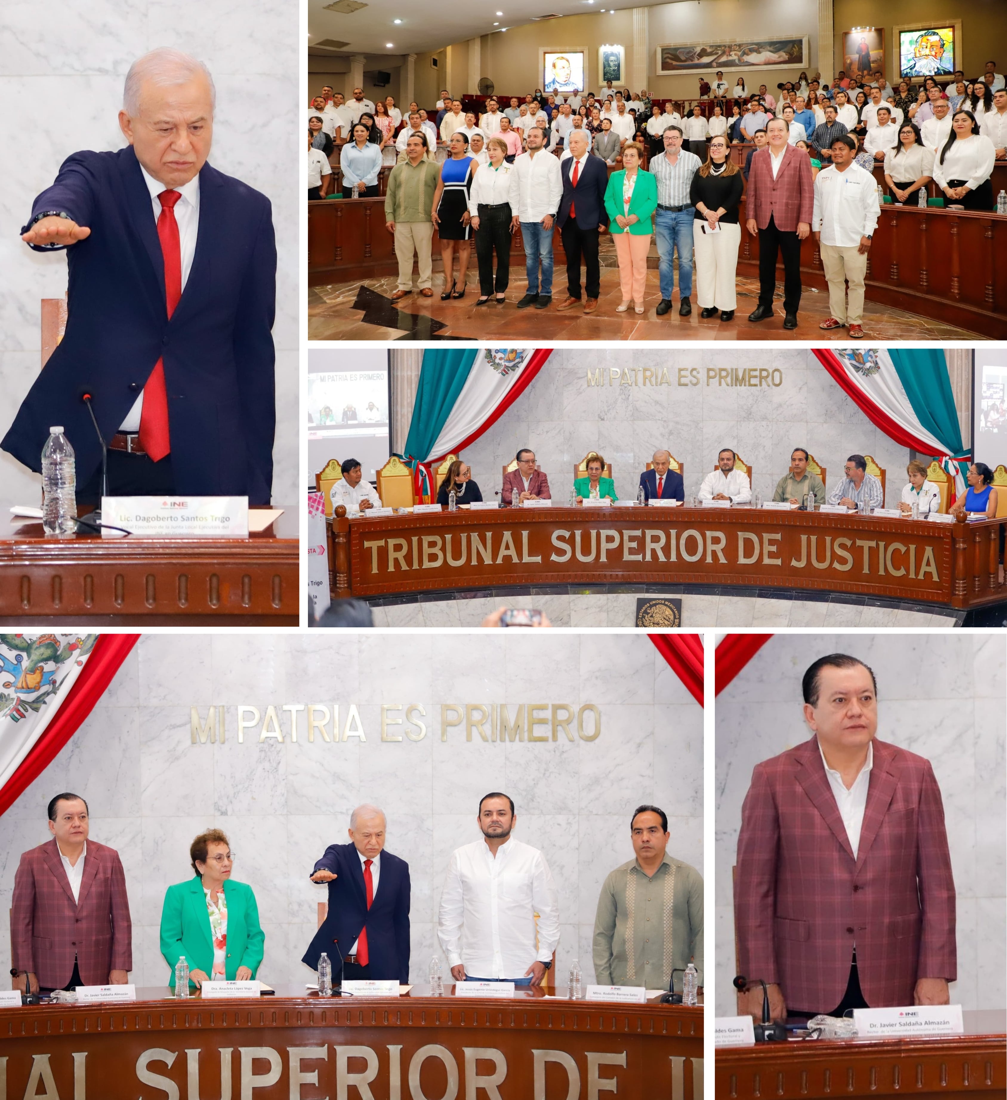 ASISTE EL RECTOR DE LA UAGRO A TOMA DE PROTESTA DEL VOCAL EJECUTIVO DEL INE GUERRERO 