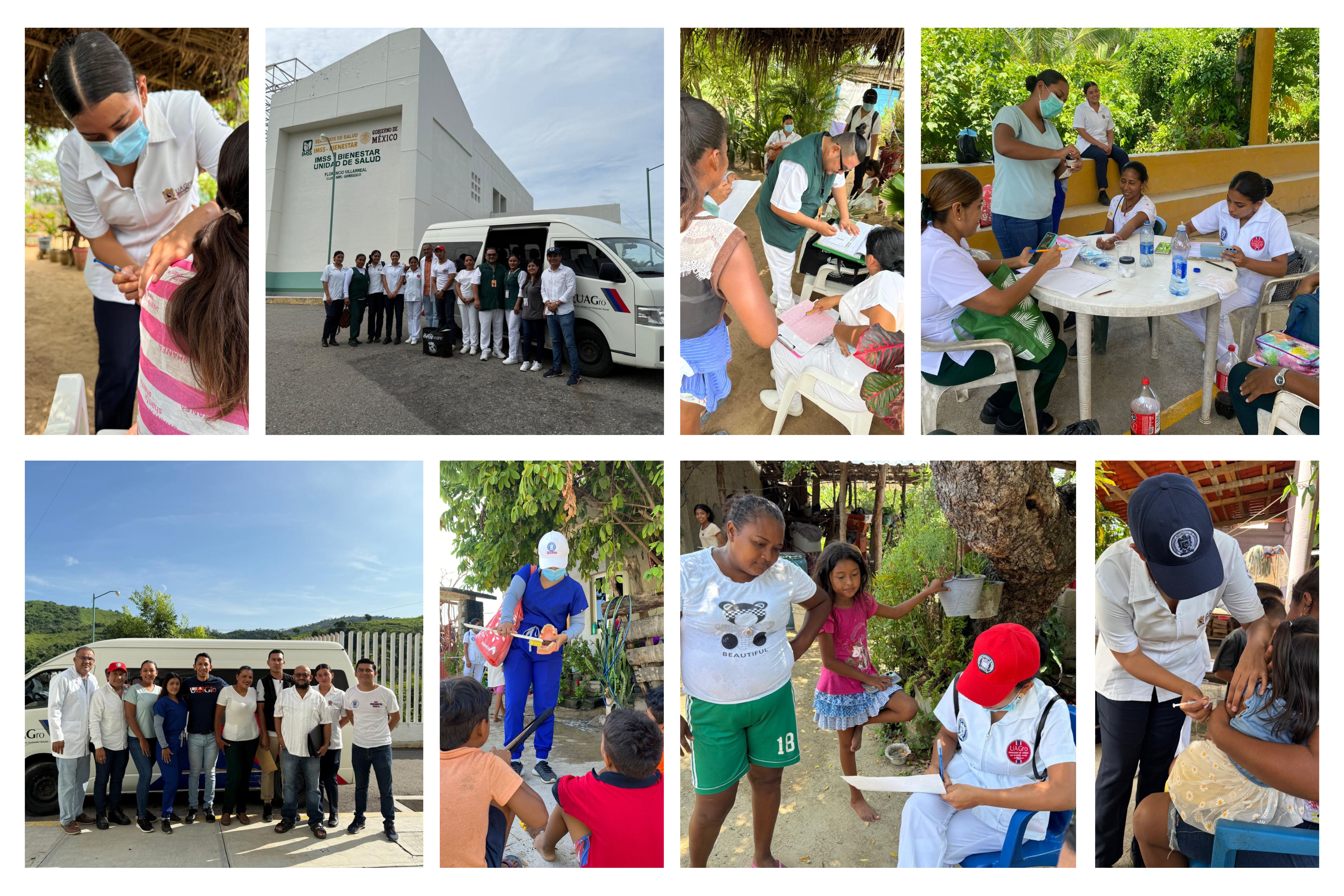 LA UAGRO Y EL IMSS BIENESTAR REALIZAN JORNADA MÉDICA Y VACUNACIÓN EN COMUNIDADES RURALES DE LA COSTA CHICA