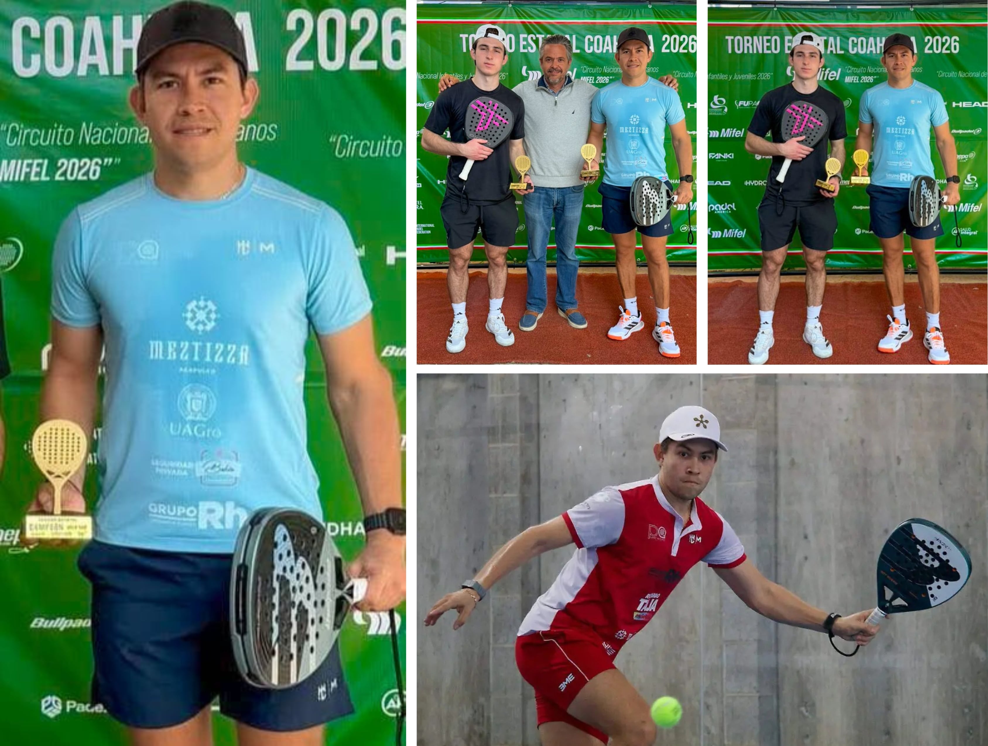 EGRESADO DE LA UAGRO CONQUISTA EL TORNEO ESTATAL DE PÁDEL COAHUILA 2026 