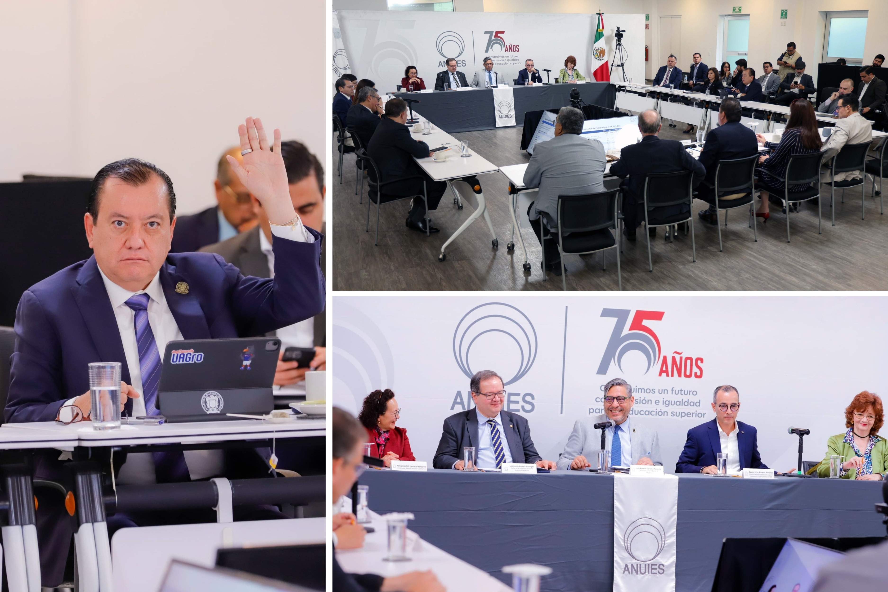 ASISTE RECTOR JAVIER SALDAÑA A LA II SESIÓN EXTRAORDINARIA DE LA ANUIES SOBRE FINANCIAMIENTO EDUCATIVO 