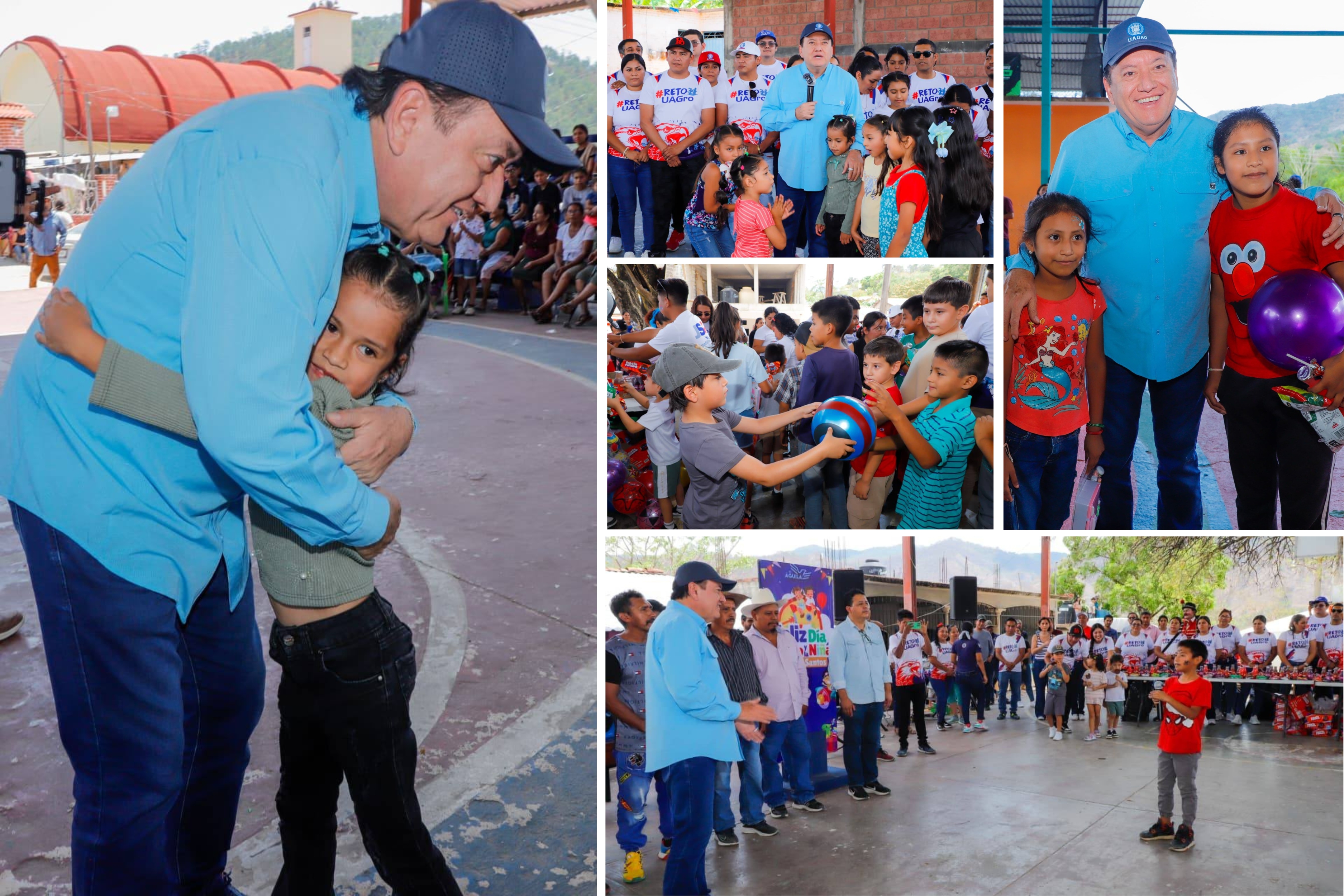 EL RECTOR JAVIER SALDAÑA LLEVA ALEGRÍA A LA NIÑEZ DE LA OCTAVA REGIÓN DE GUERRERO EN EL MARCO DEL DÍA DEL NIÑO Y DE LA NIÑA 