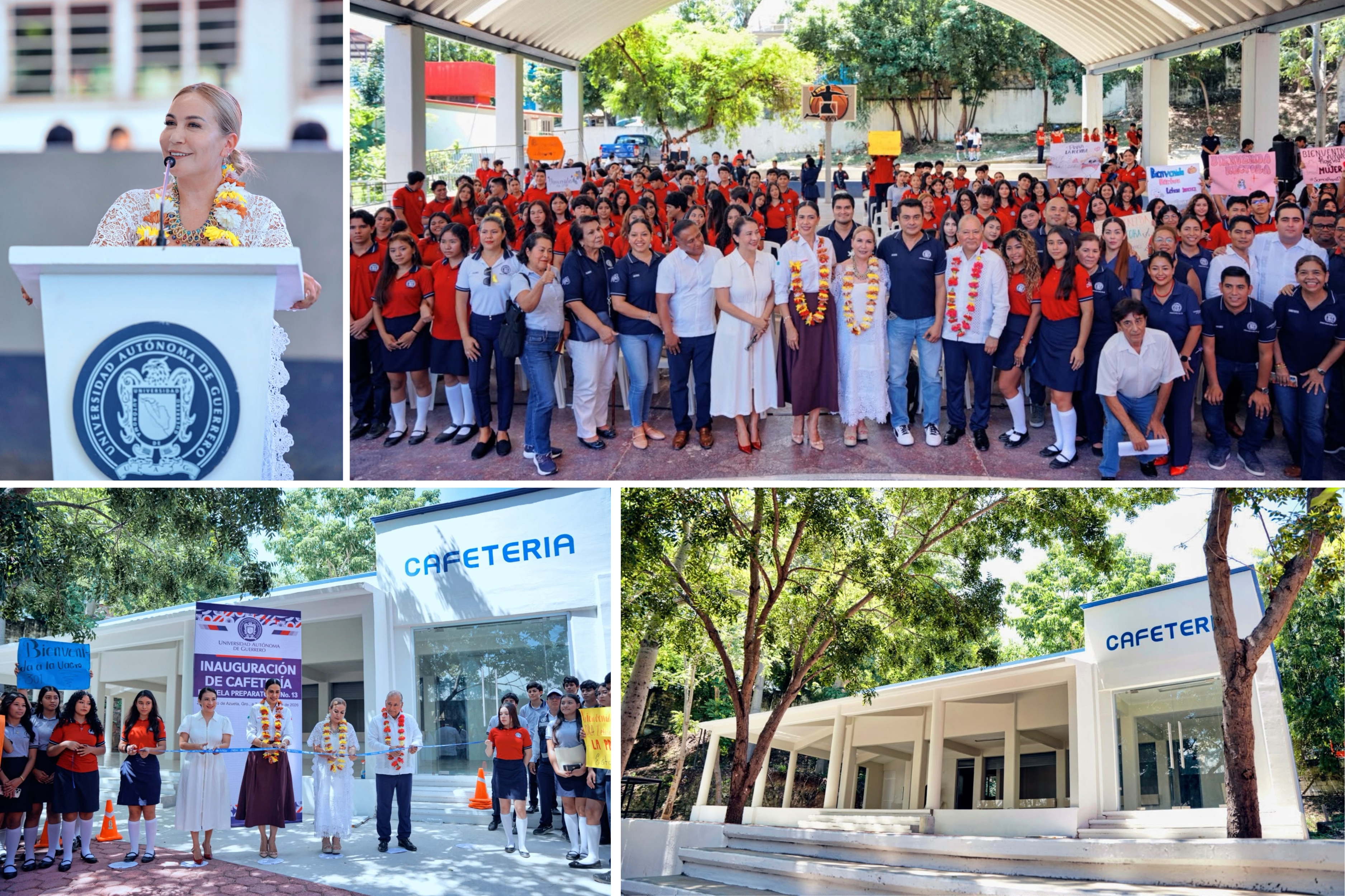 INAUGURA LA UAGRO MODERNA CAFETERÍA EN LA PREPARATORIA NO. 13 DE ZIHUATANEJO 