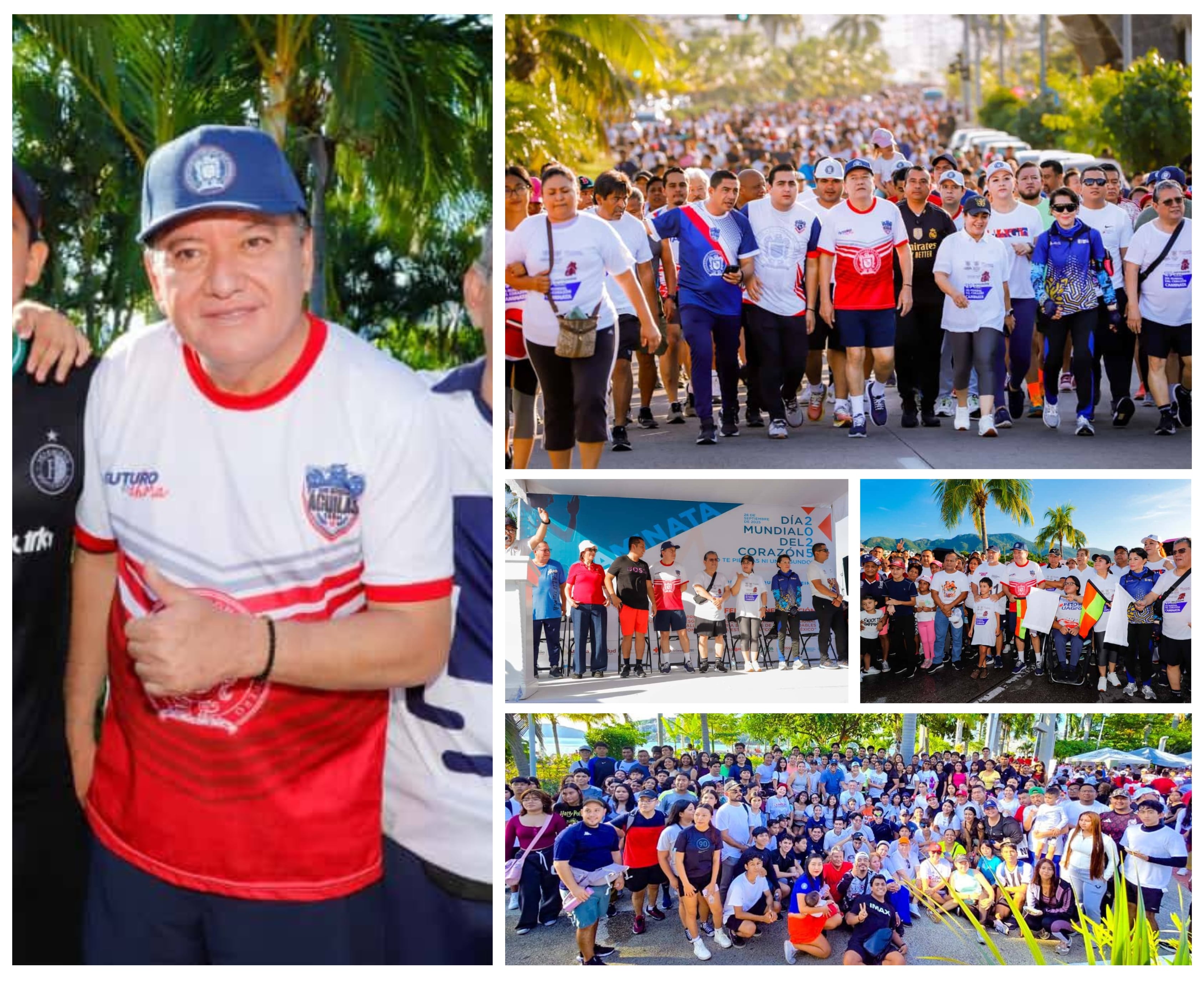 CIENTOS DE UNIVERSITARIOS PARTICIPAN EN CAMINATA POR EL DÍA MUNDIAL DEL CORAZÓN EN ACAPULCO