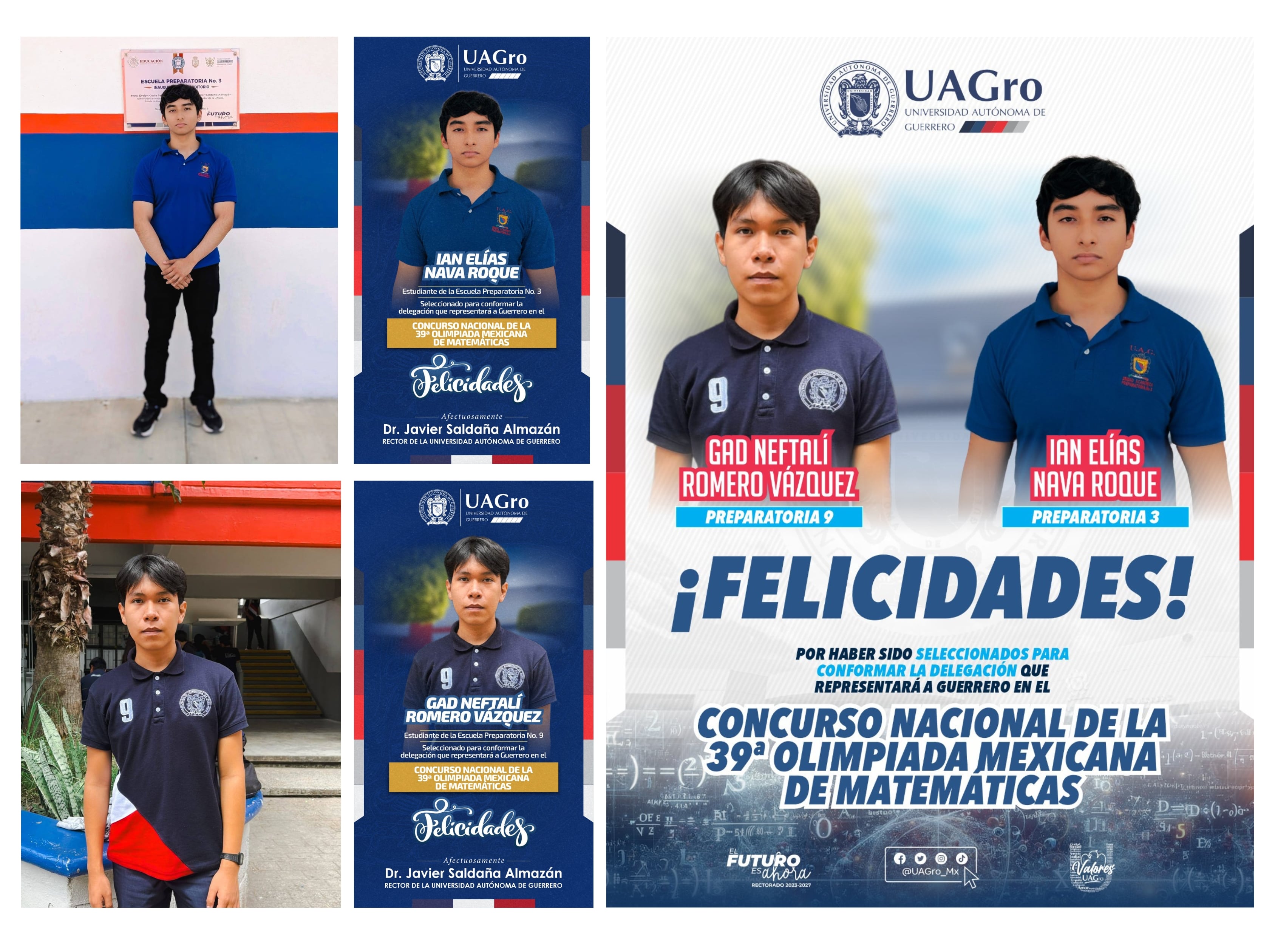    ESTUDIANTES DE LA UAGRO REPRESENTARÁN A GUERRERO EN LA 39ª OLIMPIADA MEXICANA DE MATEMÁTICAS 