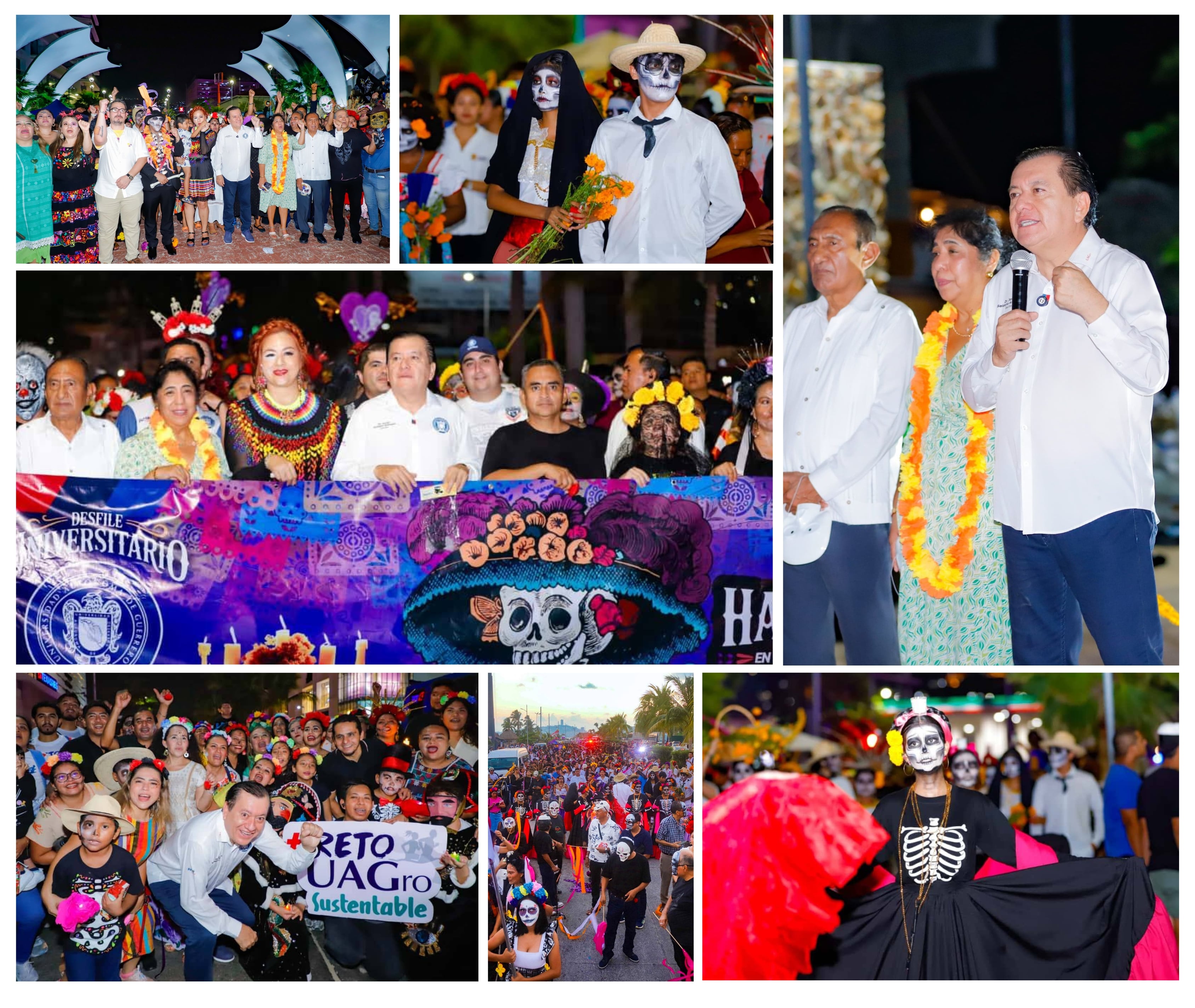 DESFILE “LA UAGRO HASTA LOS HUESOS” HONRA LA MEMORIA DE VÍCTIMAS DEL HURACÁN OTIS 