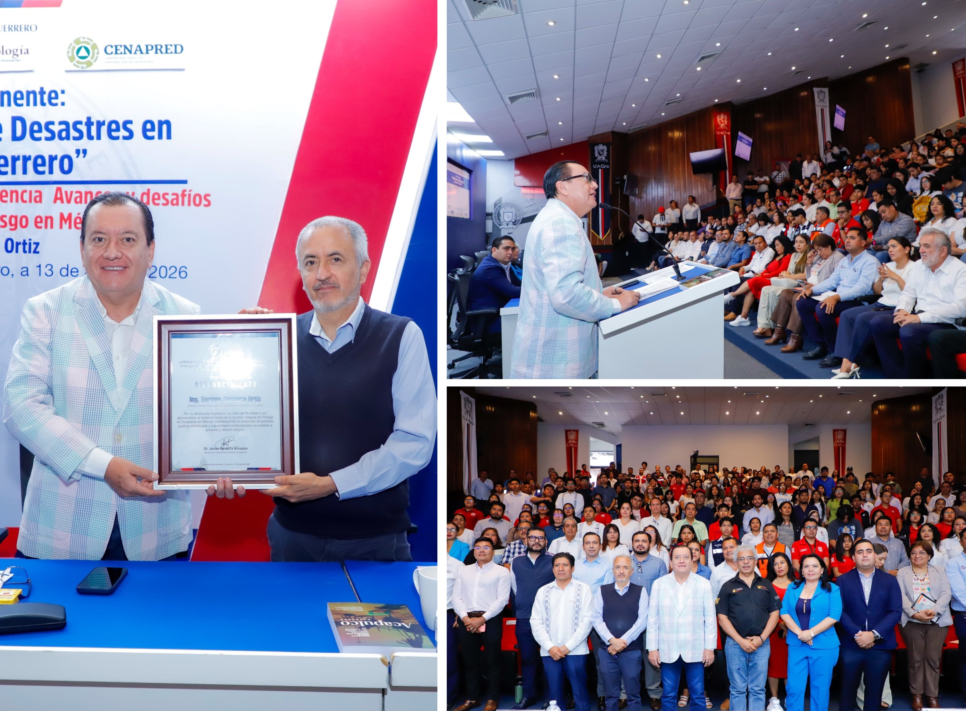 INAUGURA RECTOR JAVIER SALDAÑA SEMINARIO UNIVERSITARIO GESTIÓN DE RIESGO DE DESASTRES EN EL ESTADO DE GUERRERO 
