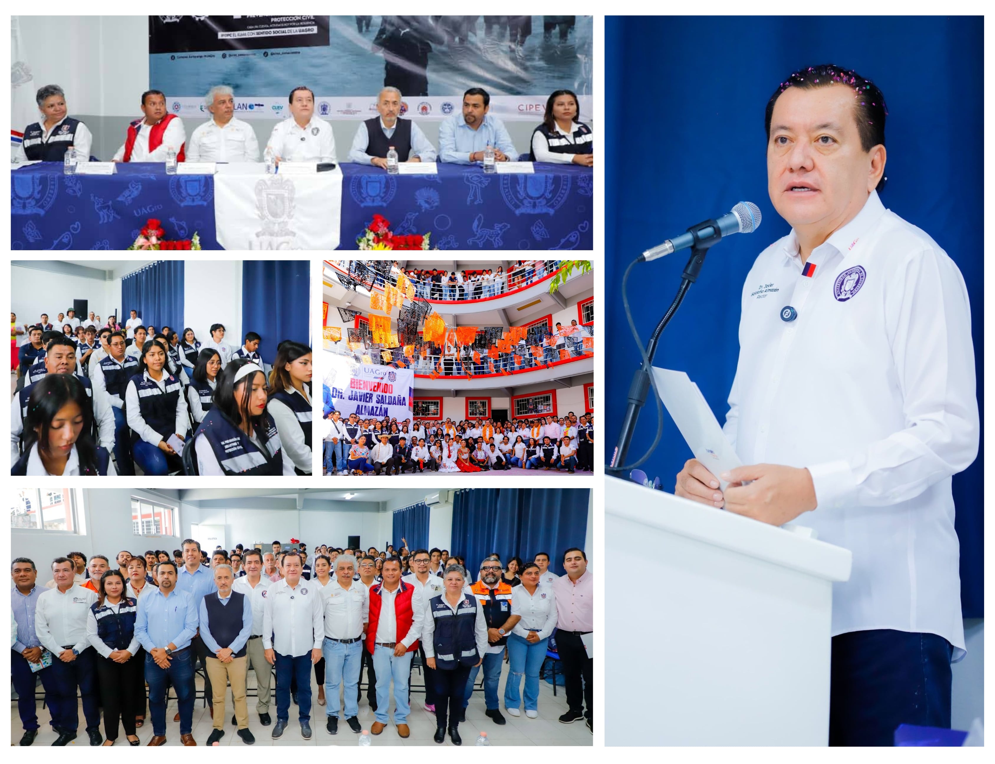 EL RECTOR DE LA UAGRO INAUGURÓ LA 4TA SEMANA DE INGENIERÍA EN PREVENCIÓN DE DESASTRES Y PROTECCIÓN CIVIL EN EL CRES ZUMPANGO  