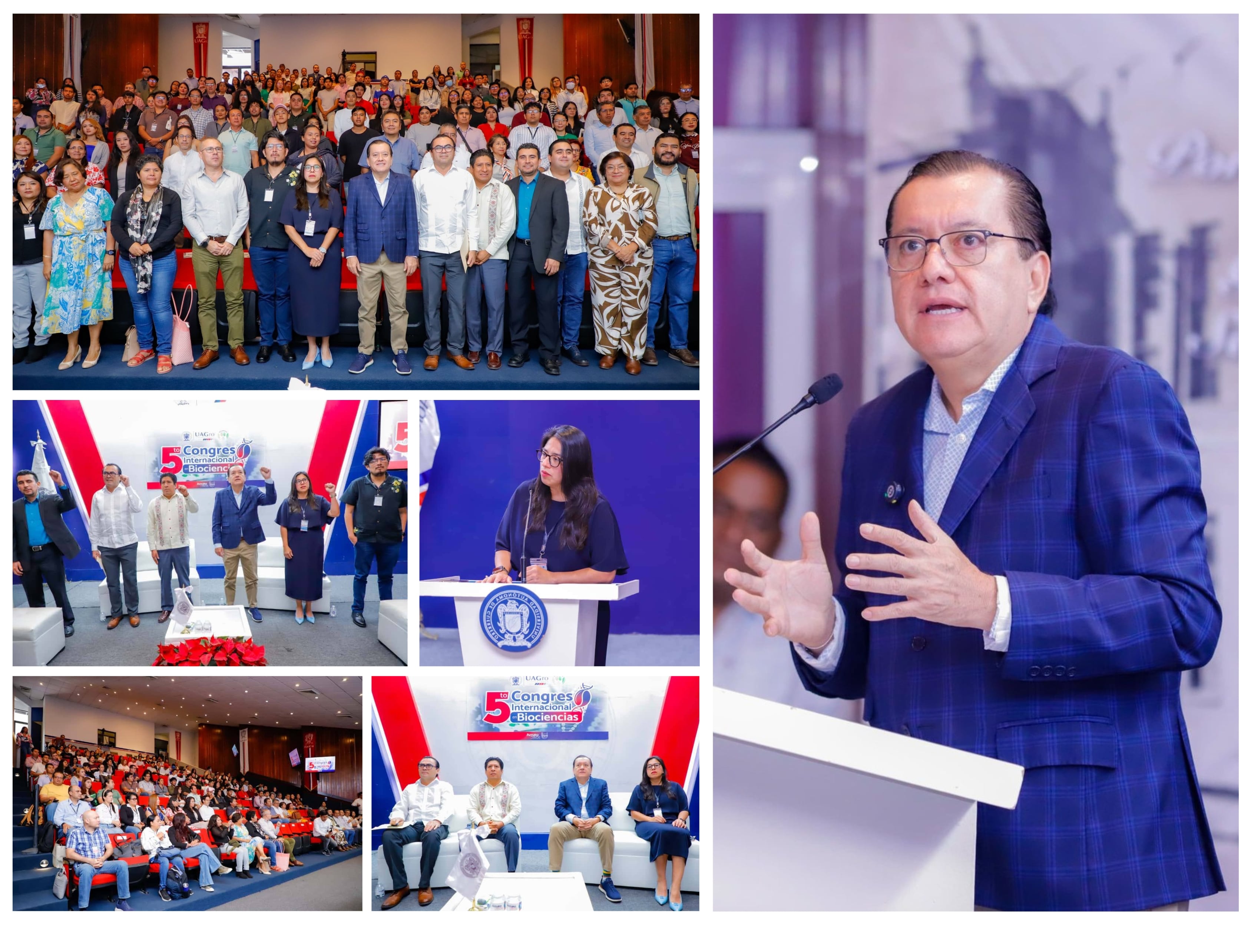 EL RECTOR JAVIER SALDAÑA INAUGURA EL 5º CONGRESO INTERNACIONAL EN BIOCIENCIAS: REAFIRMA COMPROMISO INSTITUCIONAL CON LA INNOVACIÓN CIENTÍFICA﻿ 