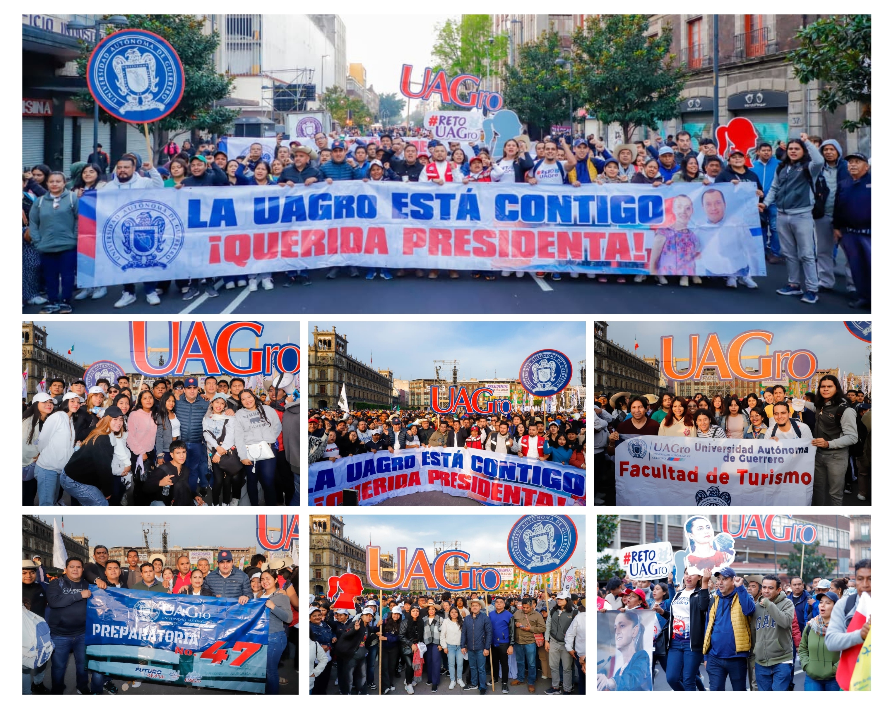 LA UAGRO Y LA GENERACIÓN Z PRESENTES CON 5 MIL ESTUDIANTES EN APOYO A LA PRESIDENTA CLAUDIA SHEINBAUM