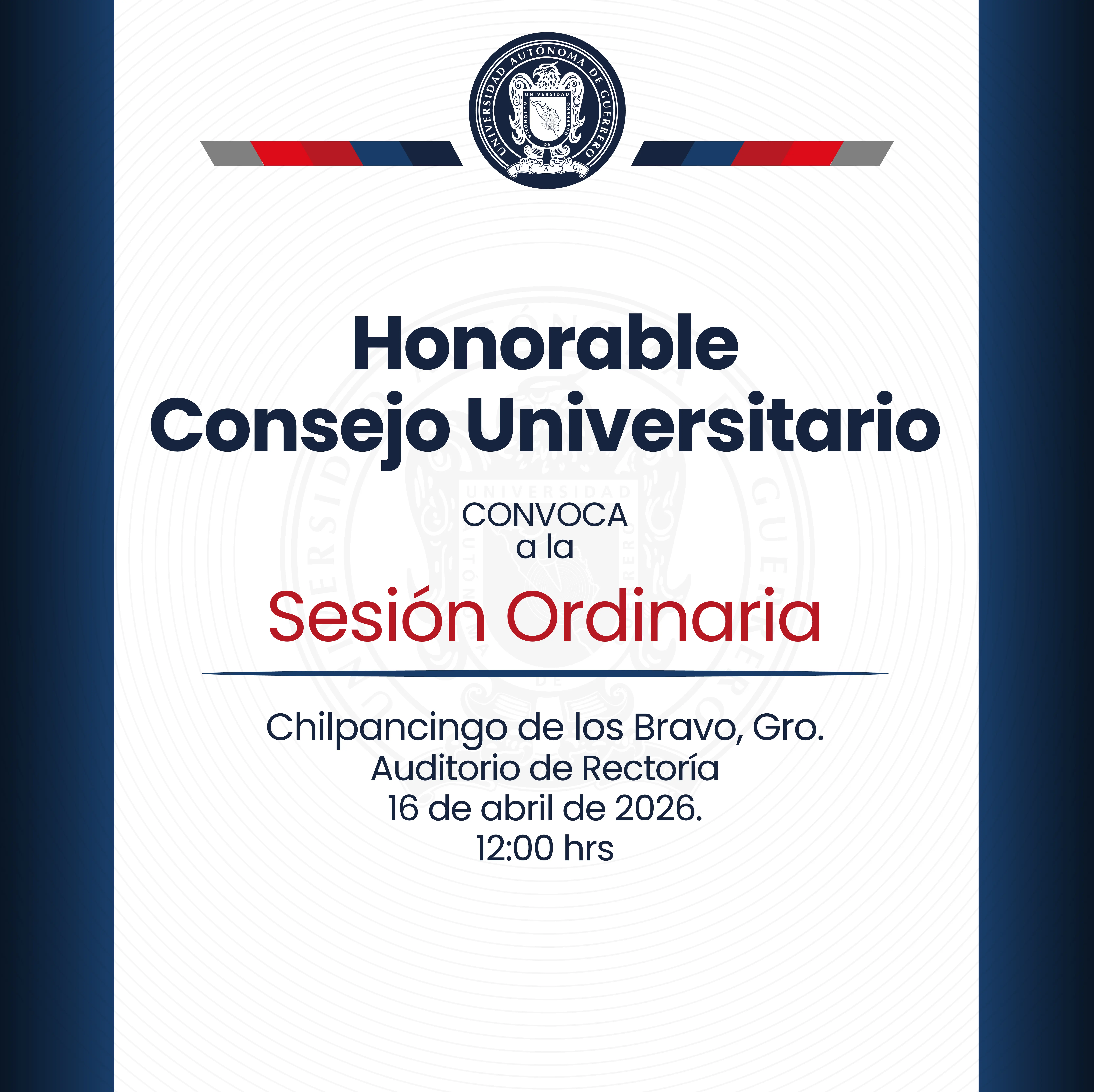 Honorable Consejo Universitario